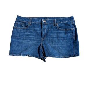 JESSICA SIMPSON Medium Wash Jean Short Size 16